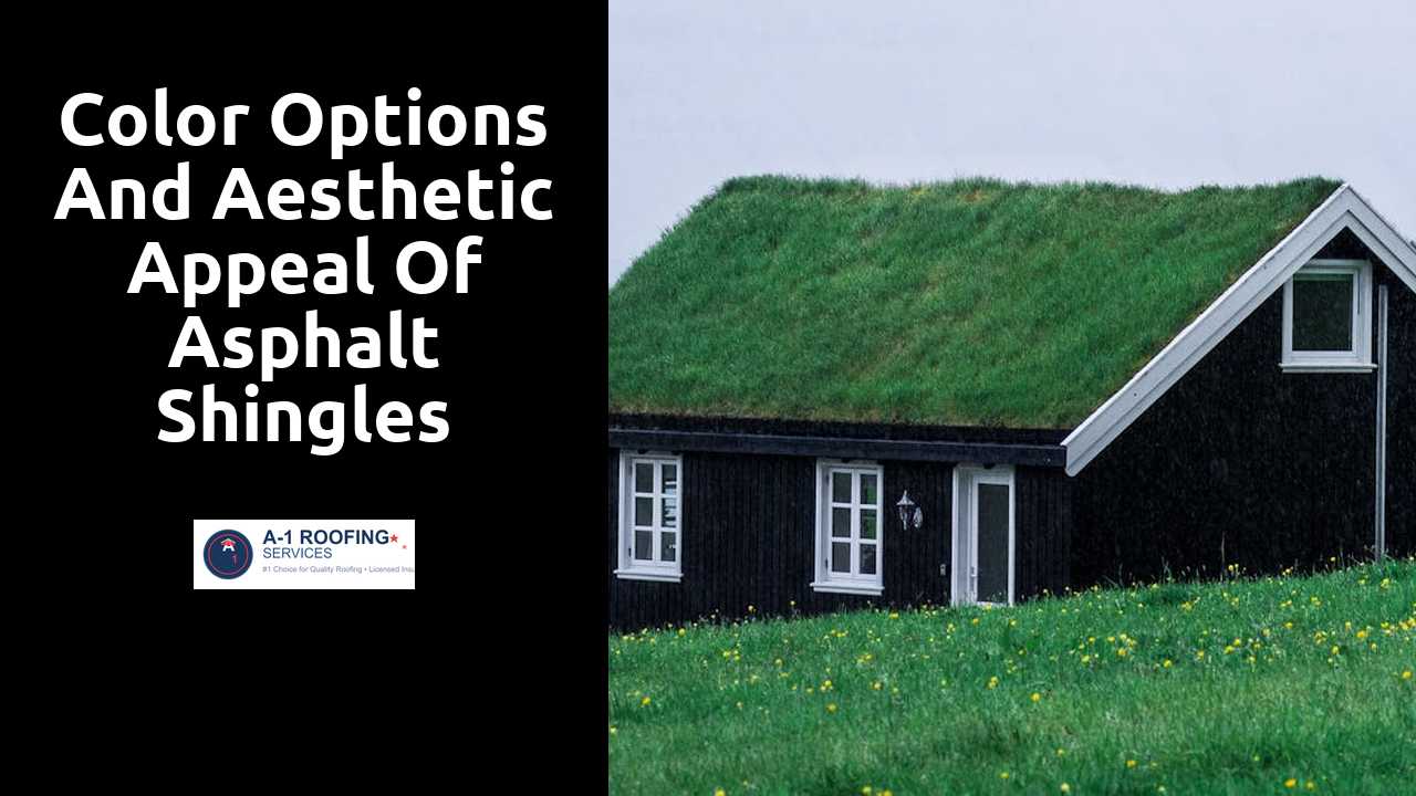 Color Options and Aesthetic Appeal of Asphalt Shingles