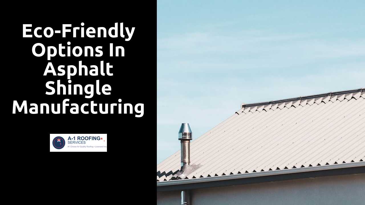 Eco-Friendly Options in Asphalt Shingle Manufacturing