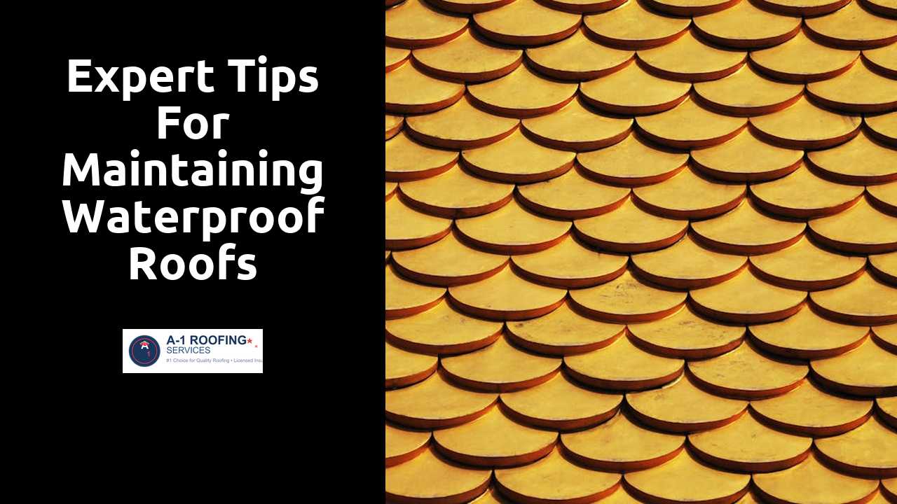 Expert Tips for Maintaining Waterproof Roofs