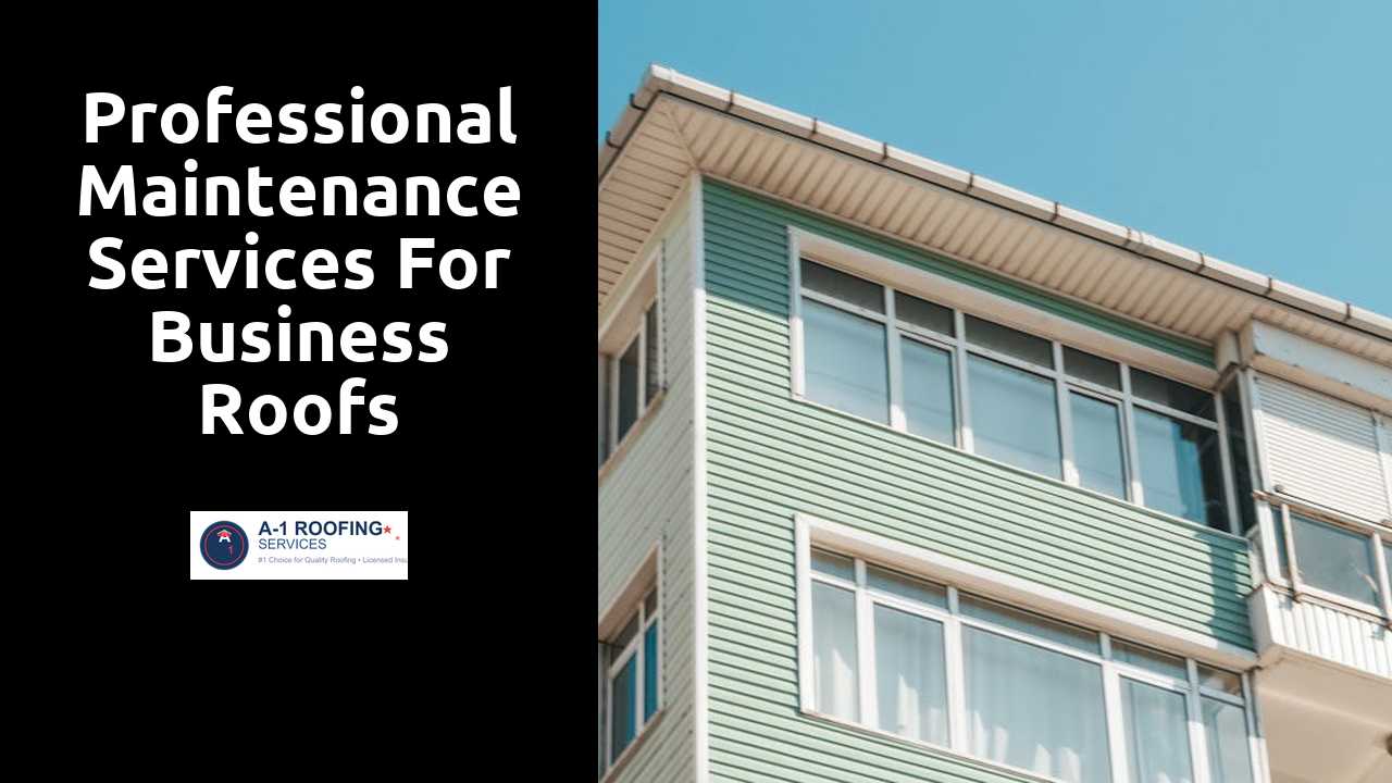 Professional Maintenance Services for Business Roofs