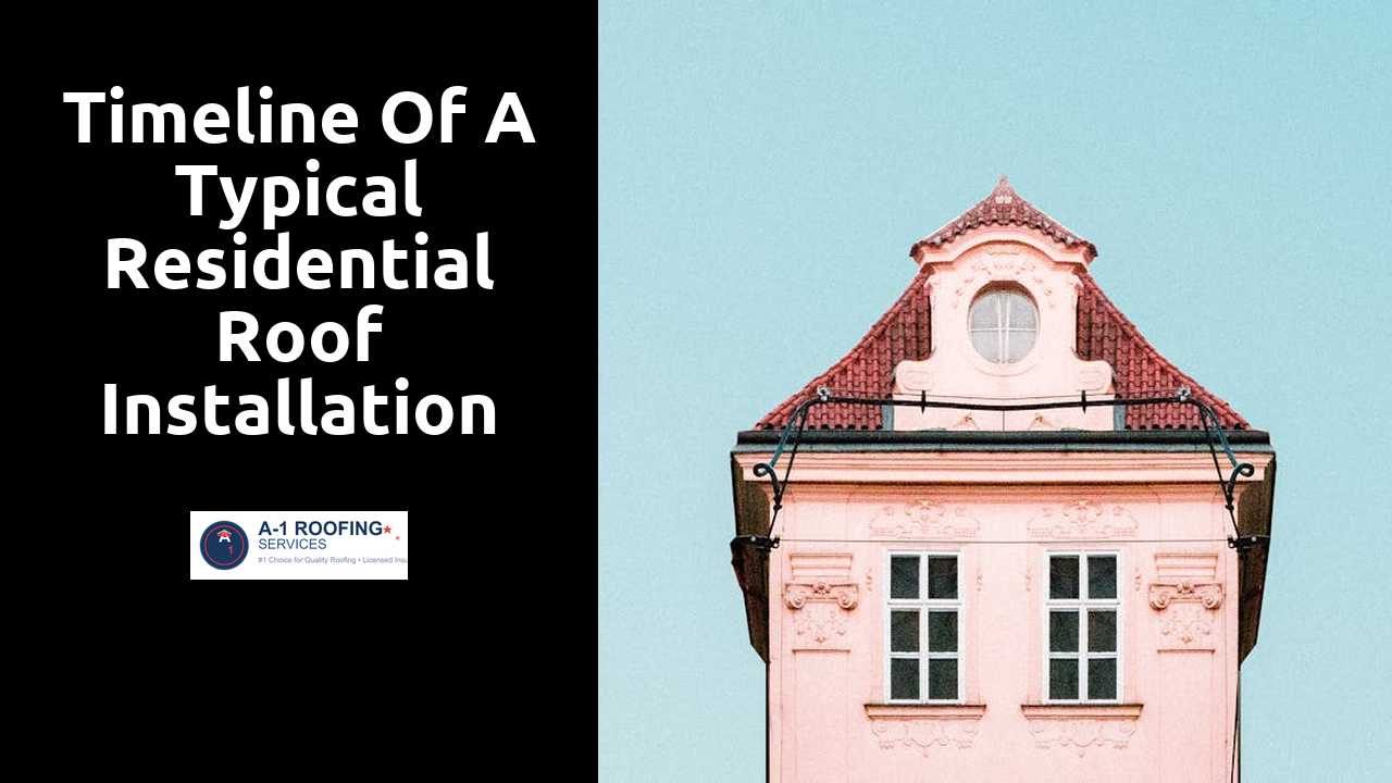 Timeline of a Typical Residential Roof Installation Project
